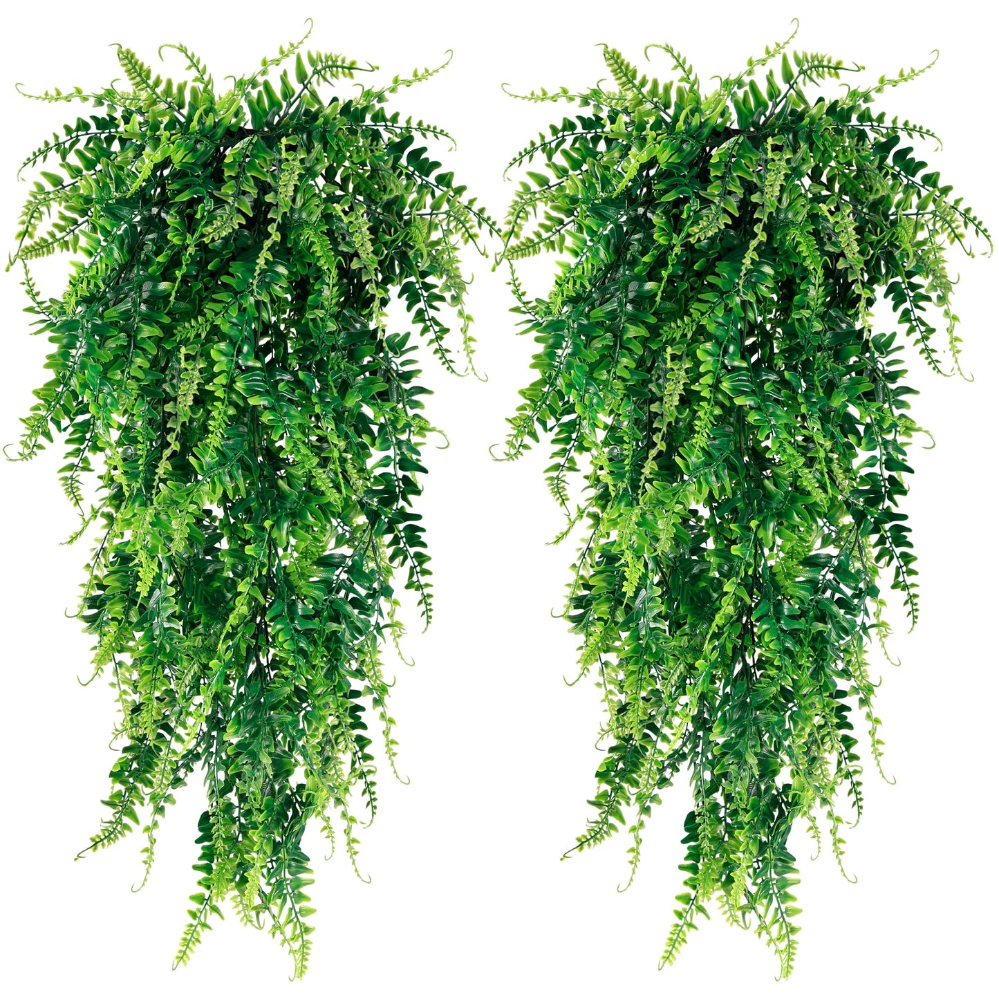 Artificial Hanging Plants Fake Hanging Plant Faux Hanging Boston Ferns Fake Ivy Vines Greenery