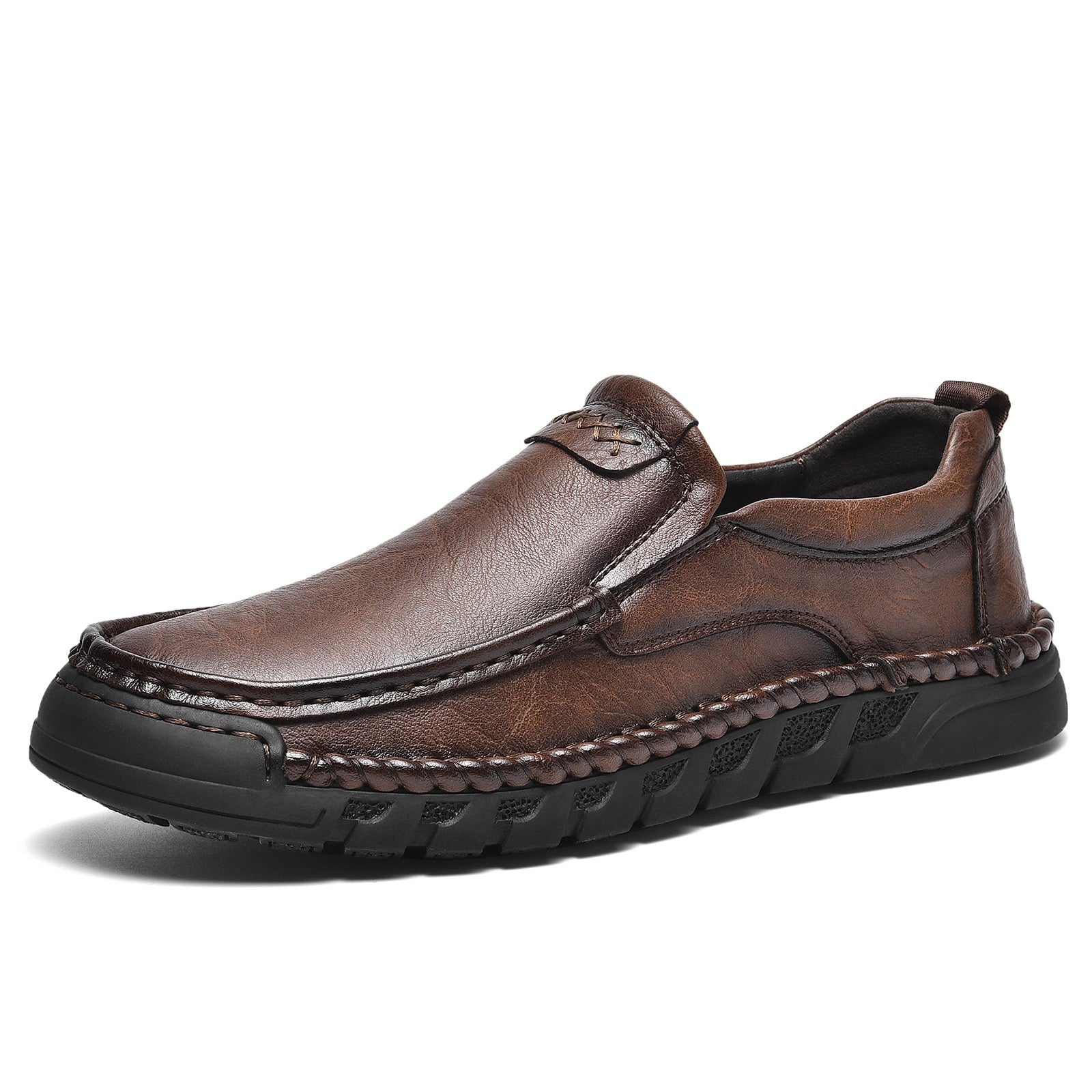 ⏰Last Day! 70% OFF 🔥Men's Handmade Leather Loafers with Arch Support & Wide Toe Box