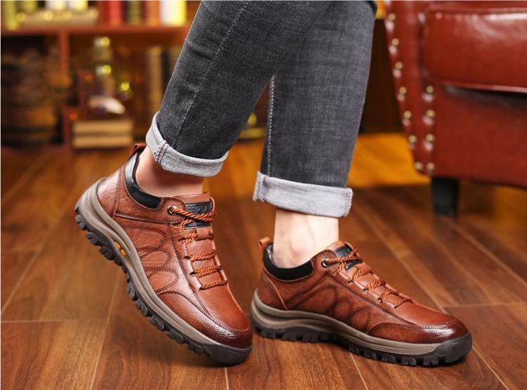 🔥Hot Sale - Men's Casual Hand Stitching Arch Support & Non-Slip Breathable Shoes