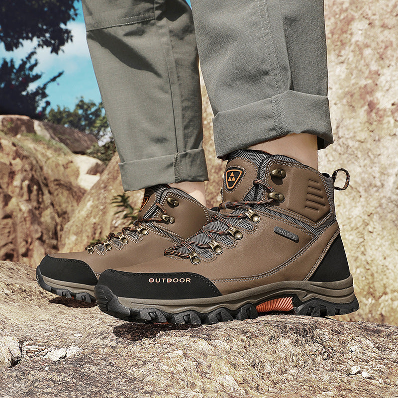 (⏰CLEARANCE SALE 70% OFF) Men's High Top Lace-Up Hiking Mountaineering Walking Boots