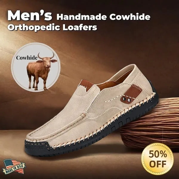 Last Day 70% OFF🔥Men's Genuine Calfskin Leather Slip-On Loafers