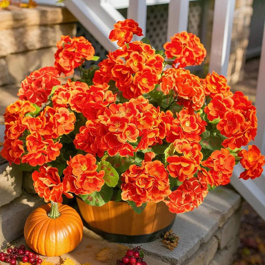 🔥Last Day 49% OFF🌼Artificial Geranium Flowers - UV resistant, Waterproof, Windproof