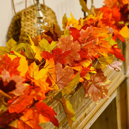 🔥Hot Sale 60% OFF - Artificial Maple Leaf Autumn Garland🍁