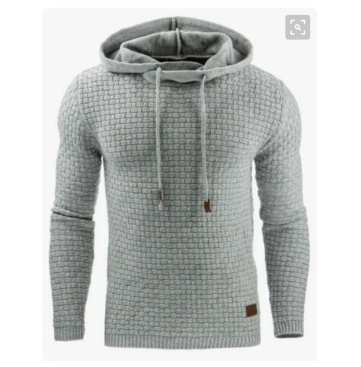 Long-sleeved Hooded Warm Colored Sweatshirt Coat