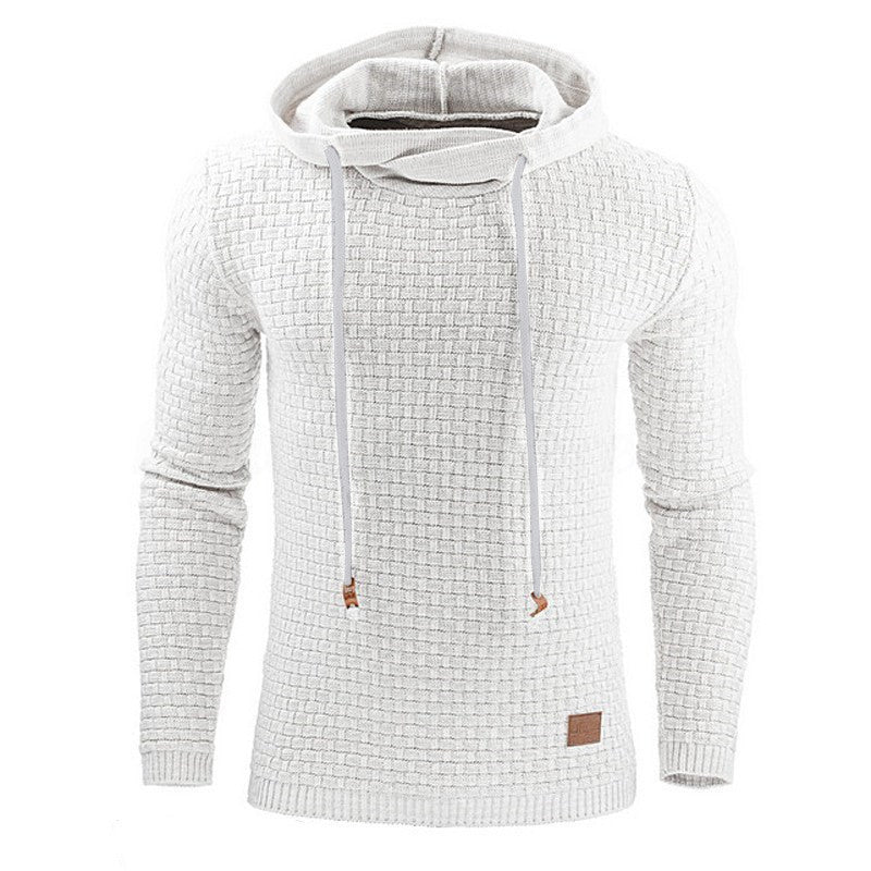 Long-sleeved Hooded Warm Colored Sweatshirt Coat