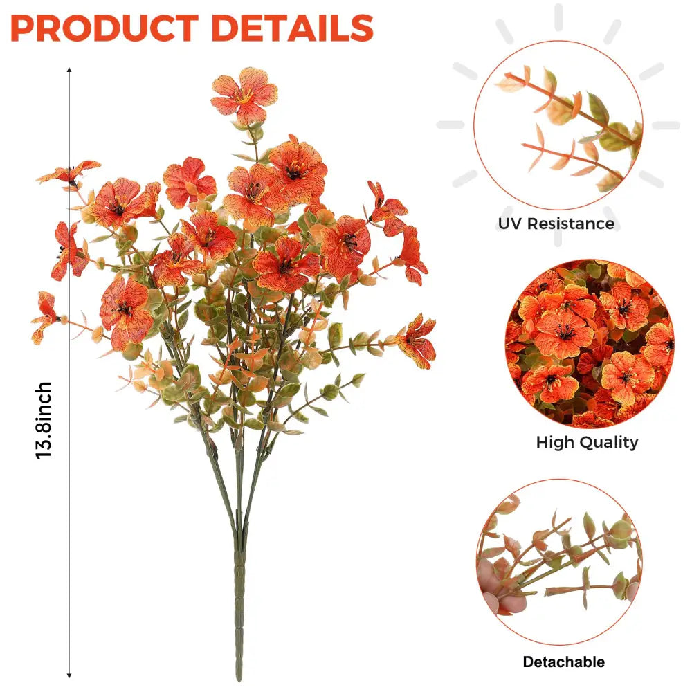 🔥Hot Sale 60% OFF🌼Artificial Outdoor Fall Flowers - UV resistant, Waterproof, Windproof🍂