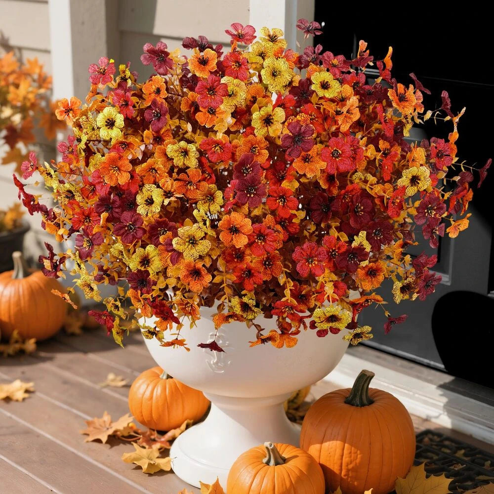 🔥Hot Sale 60% OFF🌼Artificial Outdoor Fall Flowers - UV resistant, Waterproof, Windproof🍂