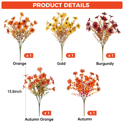 🏆 50K+ SOLD! 💐Lifelike UV-Resistant Sunset Mums – Waterproof, Windproof & Perfect for Fall Decor 🍂