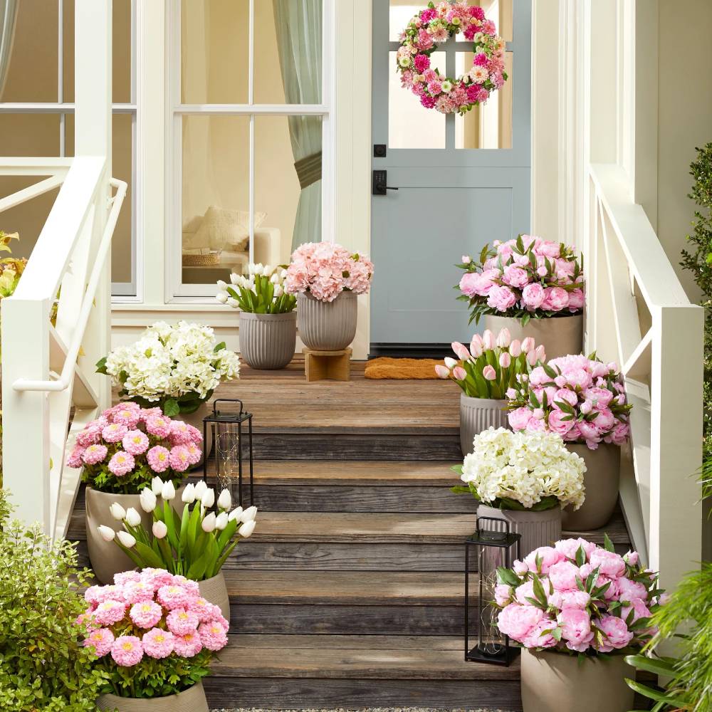 💥Last Day Only $3.99 Each💐Artificial Outdoor Hydrangea Flowers - UV resistant, Waterproof, Windproof