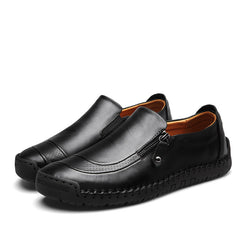 🔥Hot Sale🎁Mens Handmade Side Zipper Casual Comfy Leather Slip On Loafers
