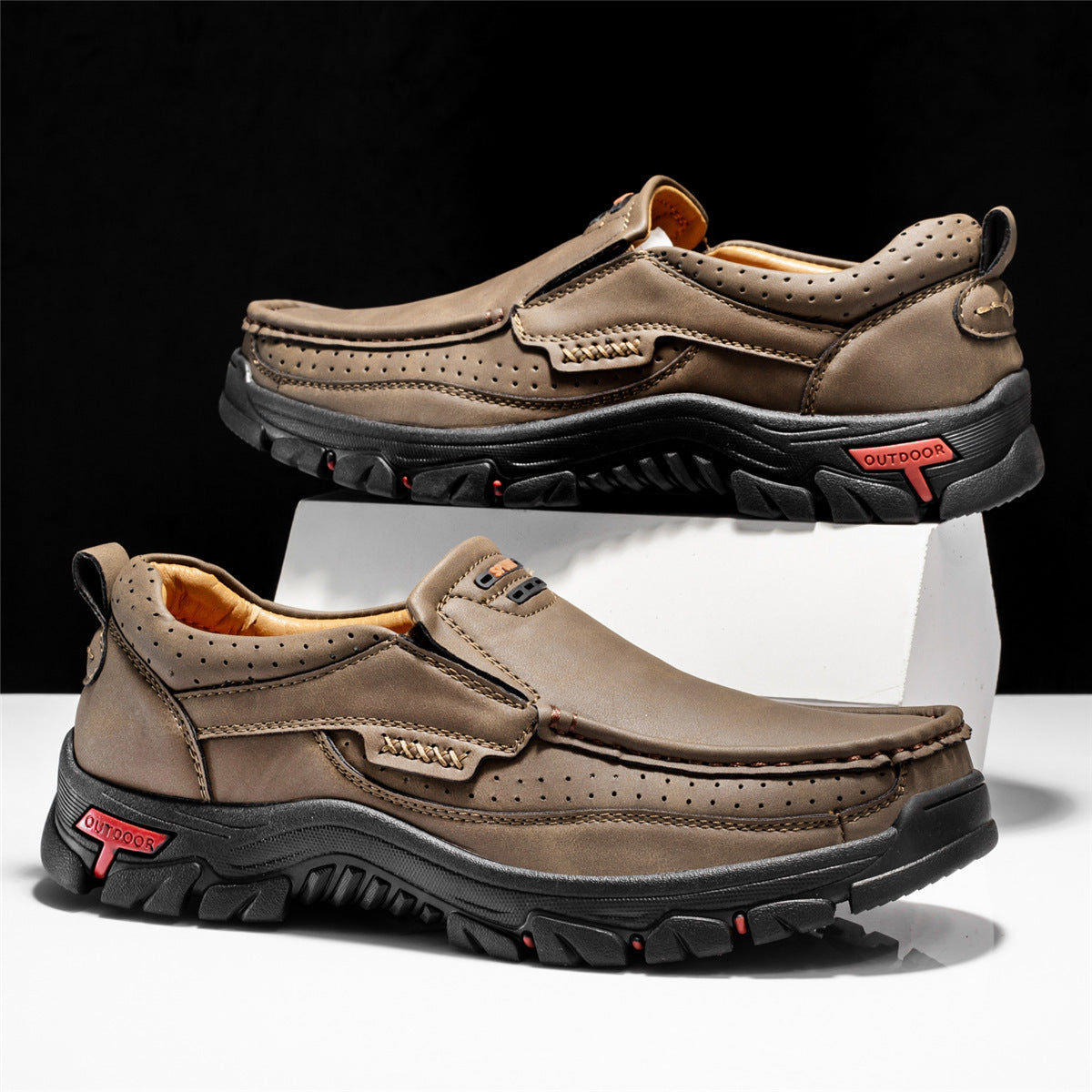 🔥Hot Sale 50% OFF🔥 Men's Non-slip Walking Leather Lightweight Breathable Casual Loafers