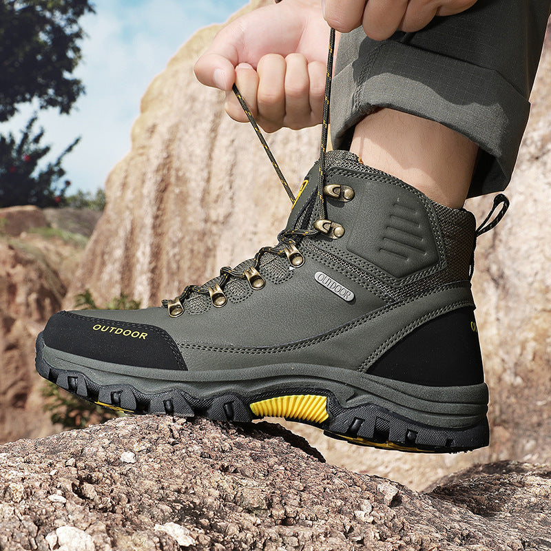 (⏰CLEARANCE SALE 70% OFF) Men's High Top Lace-Up Hiking Mountaineering Walking Boots