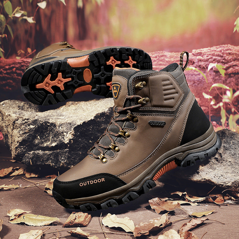 (⏰CLEARANCE SALE 70% OFF) Men's High Top Lace-Up Hiking Mountaineering Walking Boots