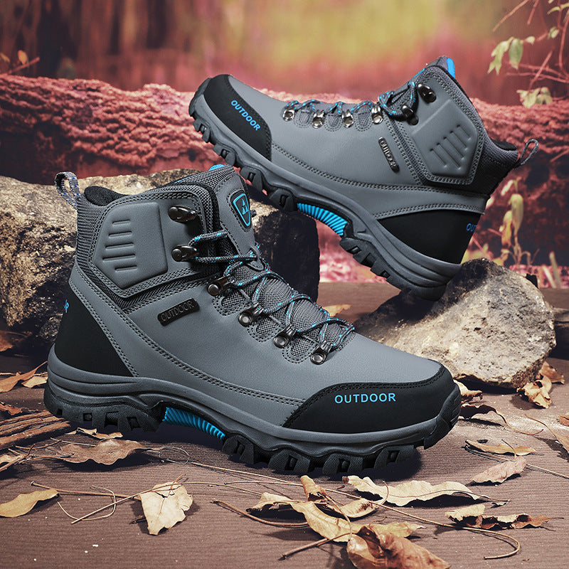 (⏰CLEARANCE SALE 70% OFF) Men's High Top Lace-Up Hiking Mountaineering Walking Boots