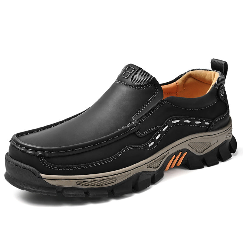 ⏰50% OFF🔥 Men's Handcrafted Wide Toe Loafers | Arch Support Leather Shoes