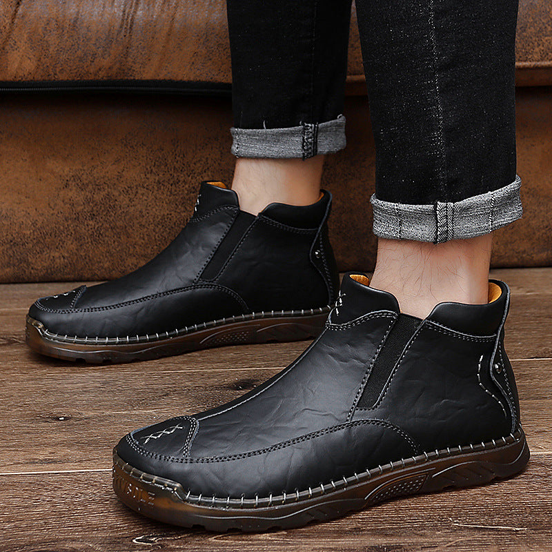 Last Day 70% OFF🔥 Men's Outdoor Casual Handmade Cowhide Boots