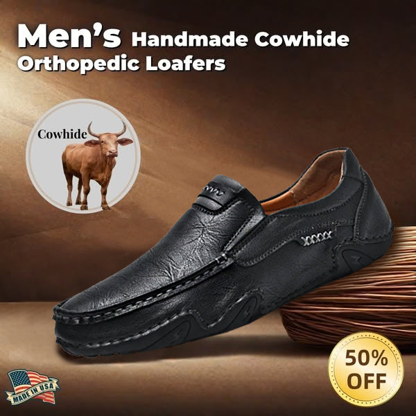 Last Day 70% OFF🔥Men's Genuine Calfskin Leather Slip-On Loafers