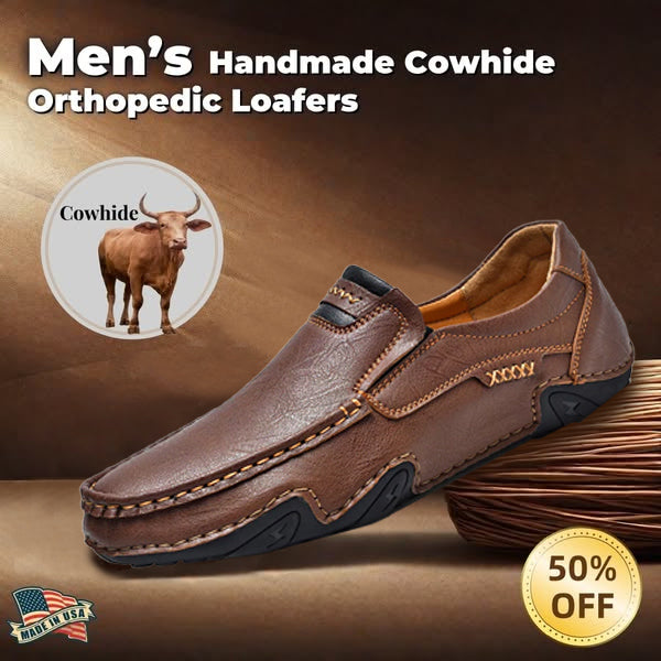 Last Day 70% OFF🔥Men's Genuine Calfskin Leather Slip-On Loafers