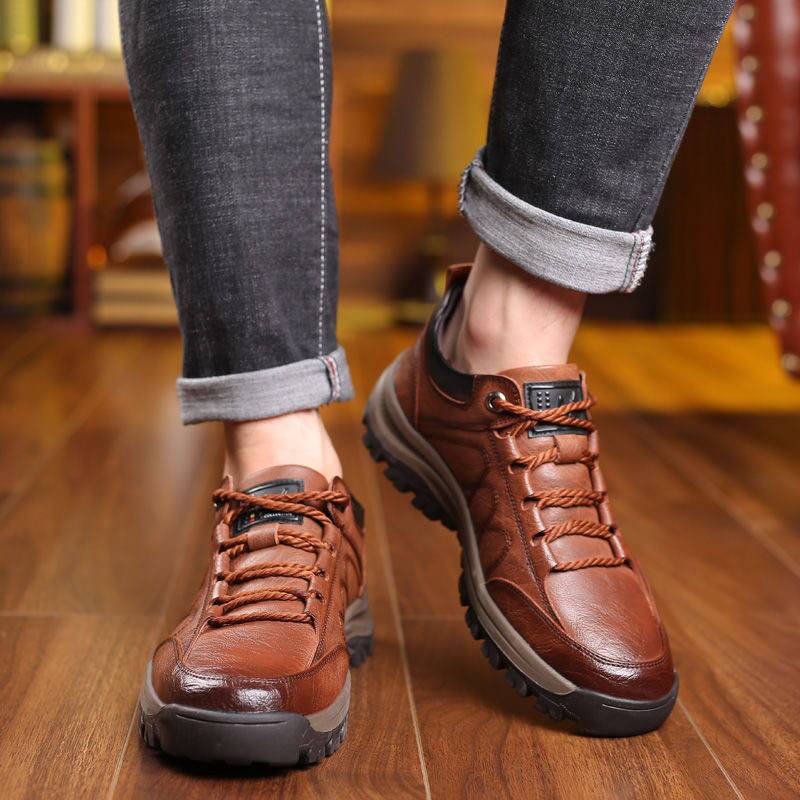 🔥Hot Sale - Men's Casual Hand Stitching Arch Support & Non-Slip Breathable Shoes