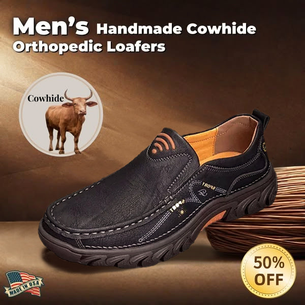 Men's Handmade Genuine Leather Orthopedic Loafers