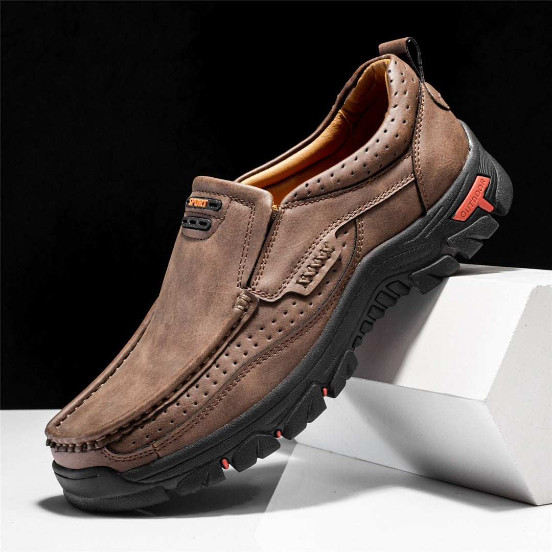 🔥Hot Sale 50% OFF🔥 Men's Non-slip Walking Leather Lightweight Breathable Casual Loafers