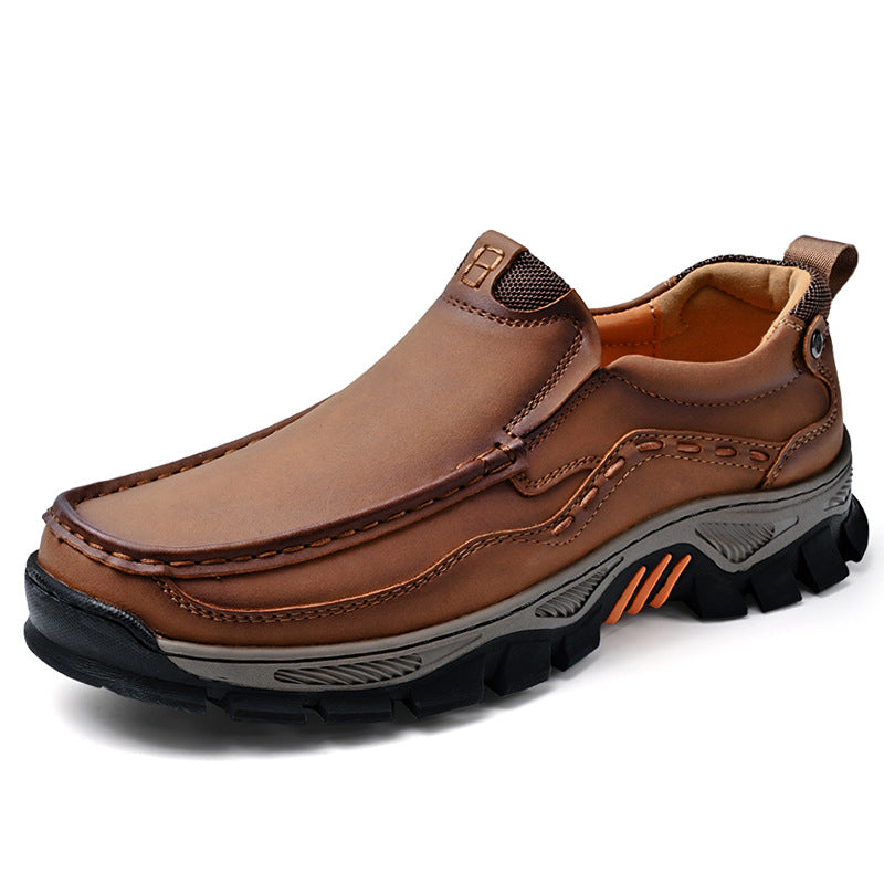 ⏰50% OFF🔥 Men's Handcrafted Wide Toe Loafers | Arch Support Leather Shoes