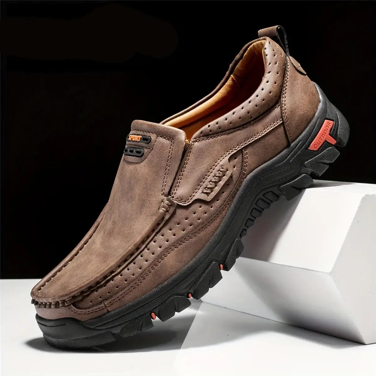 🔥Hot Sale 50% OFF🔥 Men's Non-slip Walking Leather Lightweight Breathable Casual Loafers