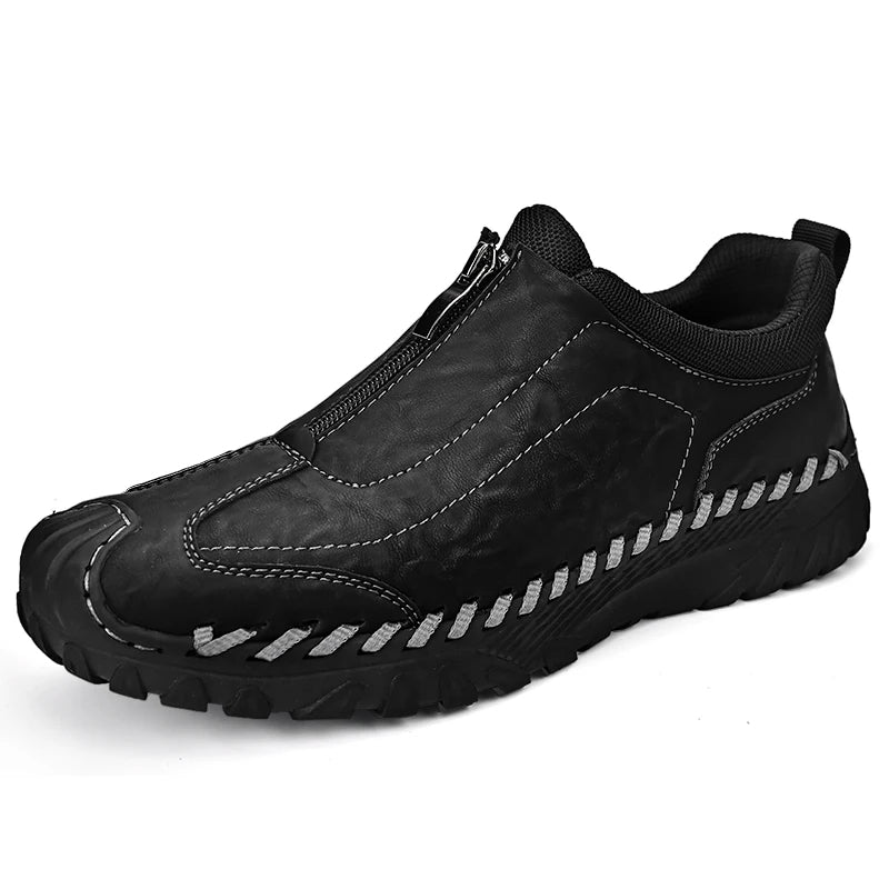 Men's Handcrafted Genuine Moccasins Outdoor Breathable Casual Shoes