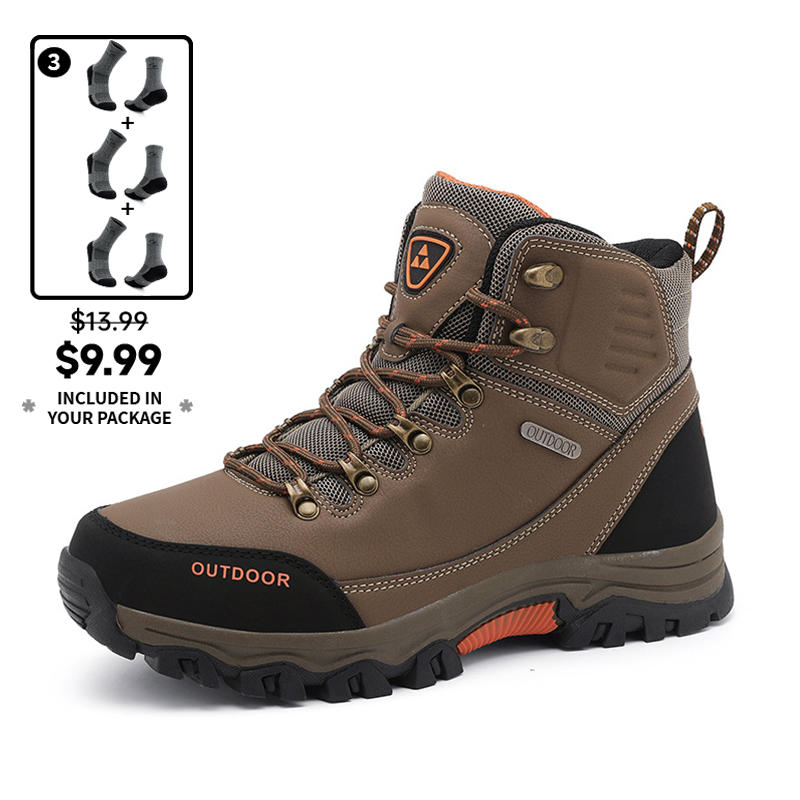 (⏰CLEARANCE SALE 70% OFF) Men's High Top Lace-Up Hiking Mountaineering Walking Boots