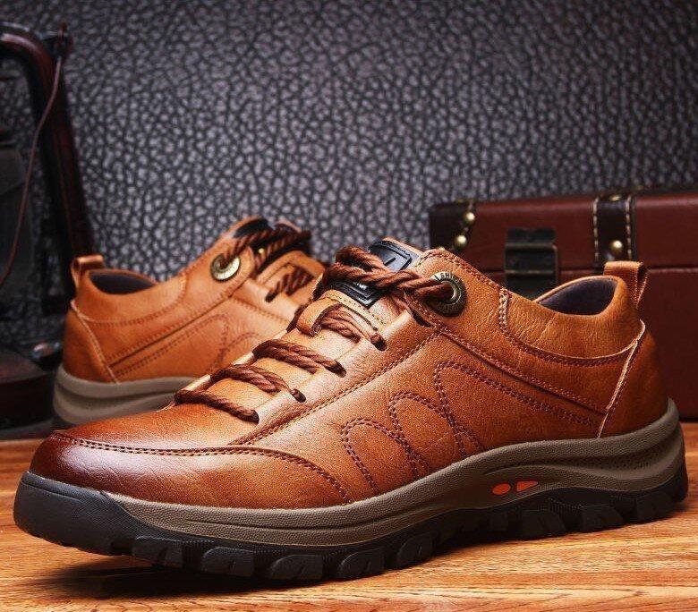 🔥Hot Sale - Men's Casual Hand Stitching Arch Support & Non-Slip Breathable Shoes