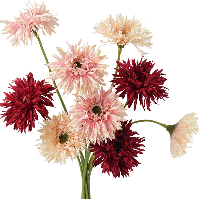 🌼2025 Hot Sale🔥Realistic Artificial Spider Gerbera Daisies Home Decor💐